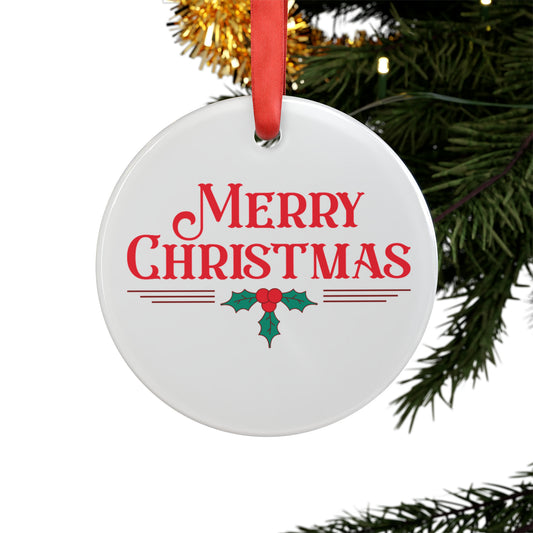 Acrylic Ornament with Ribbon