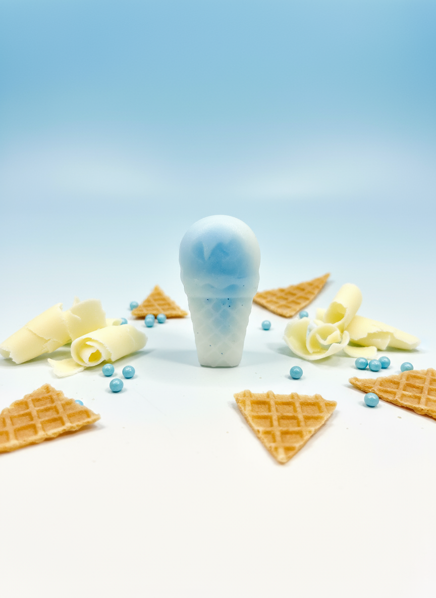 Fresh Powder luxe. Fresh Powder scented mini ice cream cone soap with ice cream parlor aesthetic